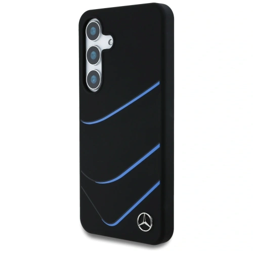 Buy Mercedes Silicone Contrasted Curves MagSafe Samsung Galaxy S25 black - MRS313 - {ean13} - Home Screen Store Europe