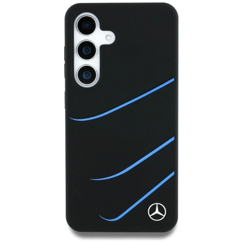 Kup Mercedes Silikon kontrastierende Kurven MagSafe Samsung Galaxy S25 schwarz - MRS313 - {ean13} - Sklep Home Screen