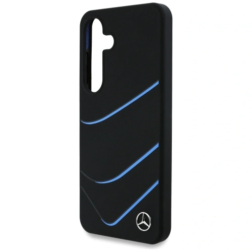 Buy Mercedes Silicone Contrasted Curves MagSafe Samsung Galaxy S25 black - MRS313 - {ean13} - Home Screen Store Europe