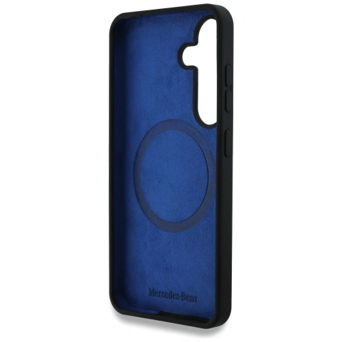 Buy Mercedes Silicone Contrasted Curves MagSafe Samsung Galaxy S25 black - MRS313 - {ean13} - Home Screen Store Europe