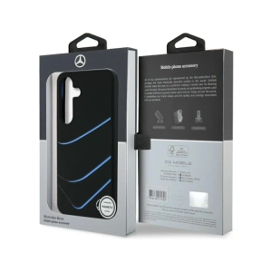 Kup Mercedes Silicon Curbe Contrastate MagSafe Samsung Galaxy S25 negru - MRS313 - {ean13} - Sklep Home Screen