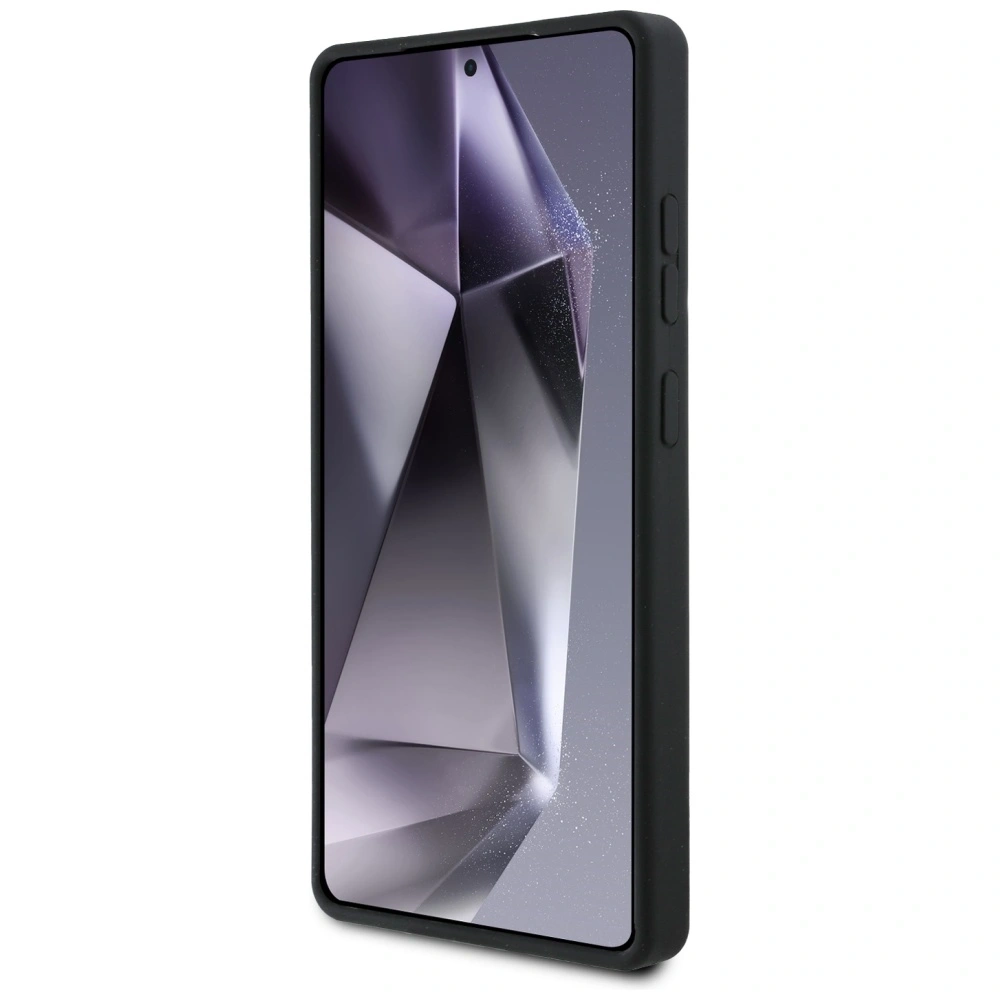 Etui Mercedes Silicone Contrasted Curves MagSafe do Samsung Galaxy S25 Ultra czarny