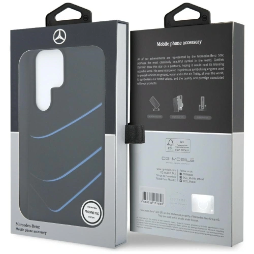 Kup Mercedes Silicona Curbe Contrastate MagSafe Samsung Galaxy S25 Ultra negru - MRS314 - {ean13} - Sklep Home Screen