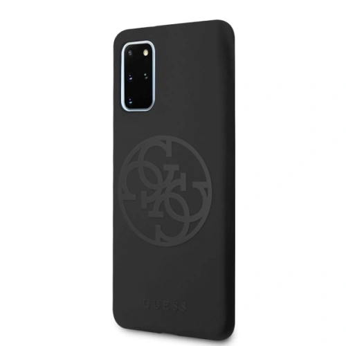 Kup Etui Guess GUHCS67LS4GBK Samsung Galaxy S20+ Plus G985 fekete/czarny kemény tok Szilikon 4G Tone On Tone - GUE492BLK - {ean13} - Sklep Home Screen