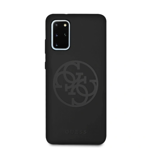 Kup Etui Guess GUHCS67LS4GBK Samsung Galaxy S20+ Plus G985 fekete/czarny kemény tok Szilikon 4G Tone On Tone - GUE492BLK - {ean13} - Sklep Home Screen