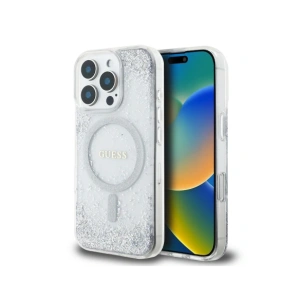 Kup Guess GUHMP16XRGRGES Apple iPhone 16 Pro Max kemény tok Gyanta Átmeneti Csillogás MagSafe ezüst - GUE4359 - {ean13} - Sklep Home Screen