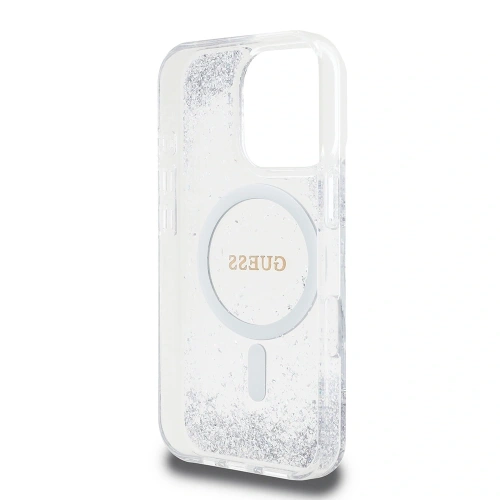Buy Guess GUHMP16XRGRGES Apple iPhone 16 Pro Max hardcase Resin Gradient Glitter MagSafe silver - GUE4359 - {ean13} - Home Screen Store Europe