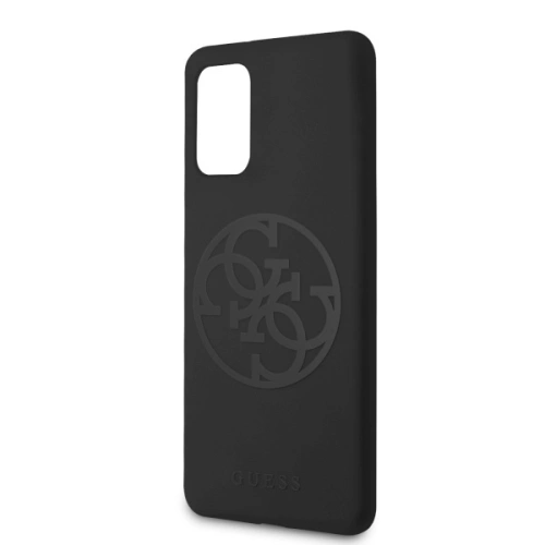 Kup Etui Guess GUHCS67LS4GBK Samsung Galaxy S20+ Plus G985 fekete/czarny kemény tok Szilikon 4G Tone On Tone - GUE492BLK - {ean13} - Sklep Home Screen