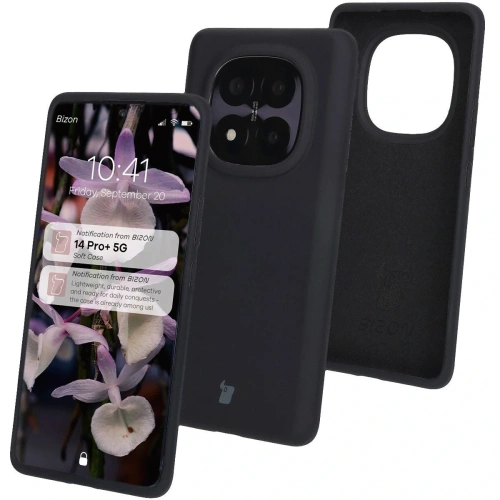 Kup Bizon Soft Case Xiaomi Redmi Note 14 Pro Plus 5G fekete - BIZ8560 - {ean13} - Sklep Home Screen