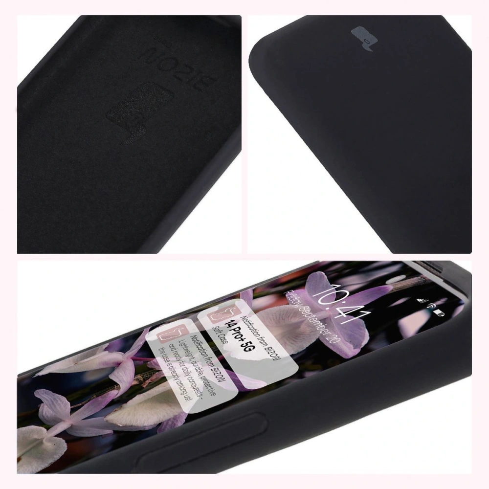 Silikonowe etui Bizon Soft Case do Xiaomi Redmi Note 14 Pro Plus 5G czarne