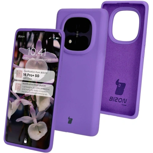 Kup Silikonowe etui Bizon Soft Case do Xiaomi Redmi Note 14 Pro Plus 5G fioletowe - BIZ8561 - {ean13} - Sklep Home Screen