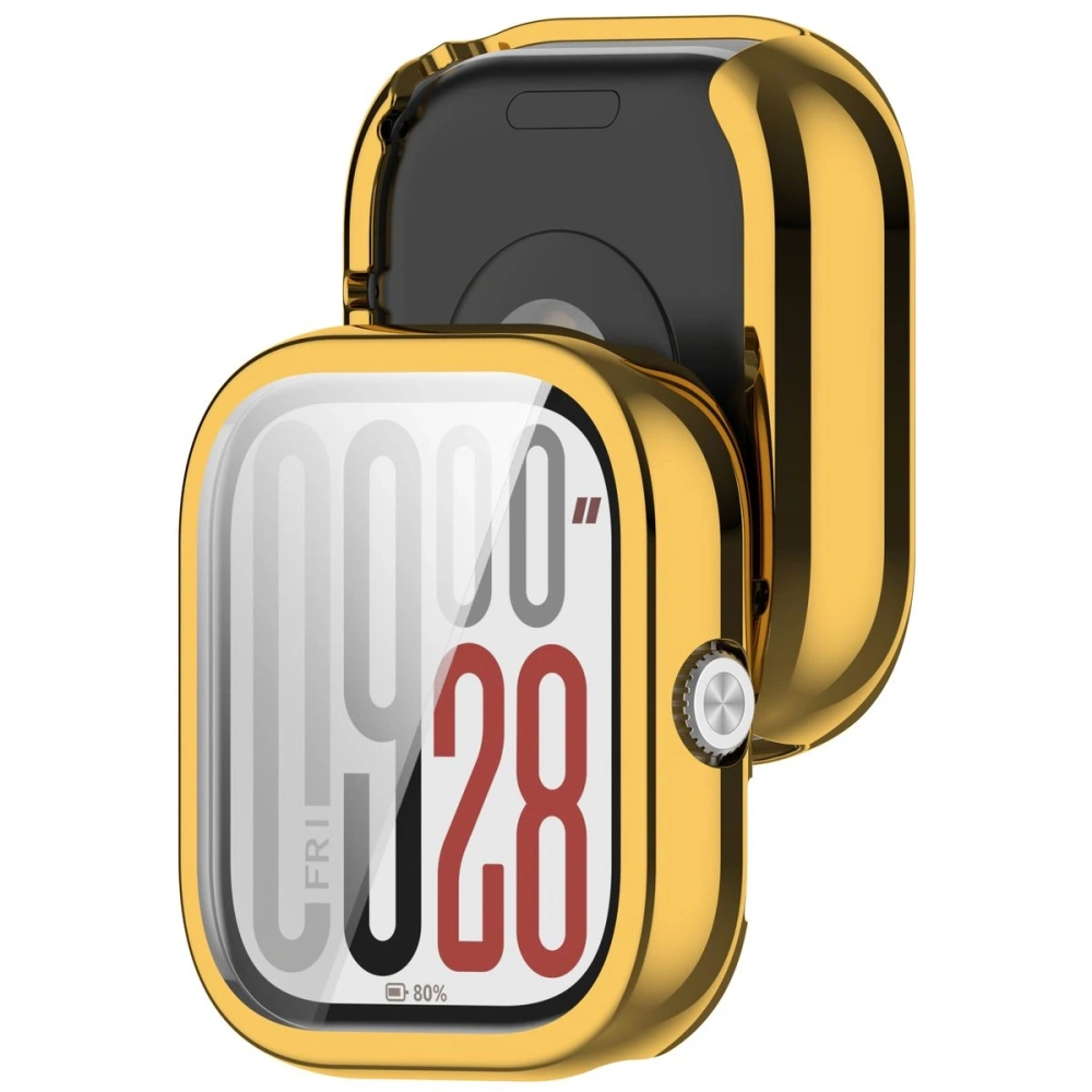 Etui z osłoną ekranu Bizon Case Watch Felipe do Xiaomi Redmi Watch 5 złote