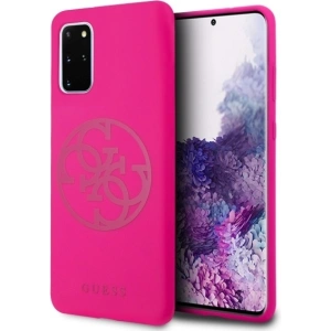 Kup Etui Guess GUHCS67LS4GFU Samsung Galaxy S20+ Plus G985 fuksja/fuchsia hard case Silicone 4G Tone On Tone - GUE493FKS - {ean13} - Sklep Home Screen