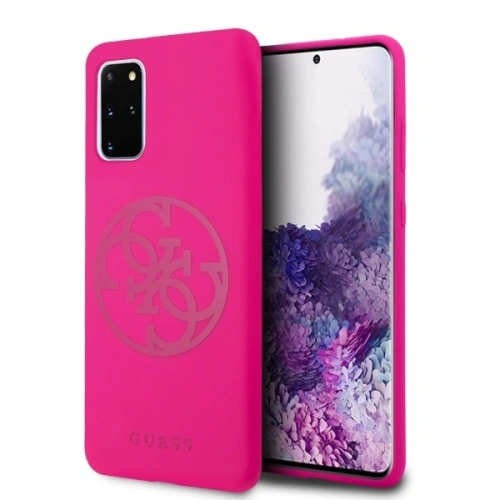 Kup Etui Guess GUHCS67LS4GFU Samsung Galaxy S20+ Plus G985 fuksja/fuchsia kemény tok Szilikon 4G Tone On Tone - GUE493FKS - {ean13} - Sklep Home Screen