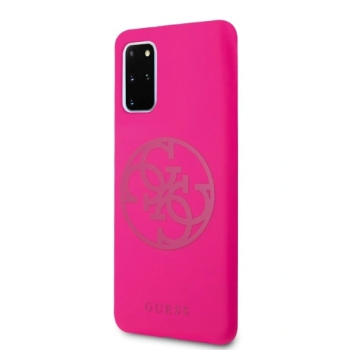 Kup Etui Guess GUHCS67LS4GFU Samsung Galaxy S20+ Plus G985 fuksja/fuchsia kemény tok Szilikon 4G Tone On Tone - GUE493FKS - {ean13} - Sklep Home Screen