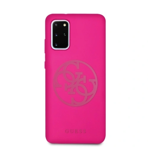 Kup Etui Guess GUHCS67LS4GFU Samsung Galaxy S20+ Plus G985 fuksja/fuchsia kemény tok Szilikon 4G Tone On Tone - GUE493FKS - {ean13} - Sklep Home Screen