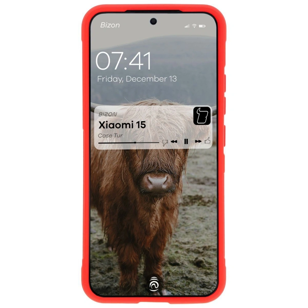 Pancerne etui Bizon Case Tur do Xiaomi 15 czerwone