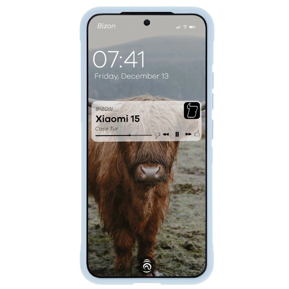 Pancerne etui Bizon Case Tur do Xiaomi 15 jasnoniebieskie