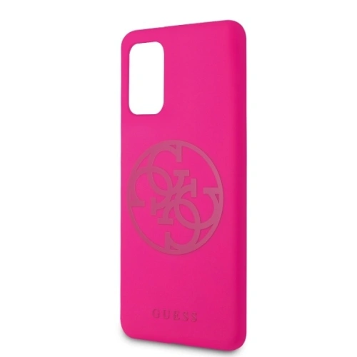 Kup Etui Guess GUHCS67LS4GFU Samsung Galaxy S20+ Plus G985 fuksja/fuchsia kemény tok Szilikon 4G Tone On Tone - GUE493FKS - {ean13} - Sklep Home Screen