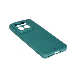 Kup Silikonowe etui z pierścieniem magnetycznym Bizon Case Silicone Magnetic Sq do Xiaomi 15 ciemnozielone - BIZ8568 - {ean13} - Sklep Home Screen