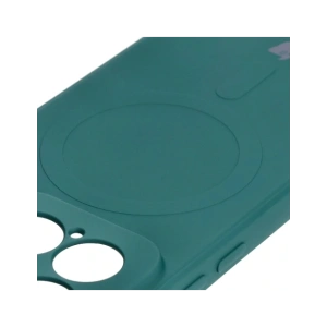 Kup Silikonowe etui z pierścieniem magnetycznym Bizon Case Silicone Magnetic Sq do Xiaomi 15 ciemnozielone - BIZ8568 - {ean13} - Sklep Home Screen