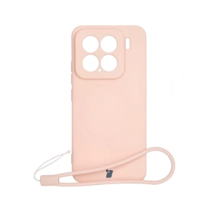 Kup Silikonowe etui z pierścieniem magnetycznym Bizon Case Silicone Magnetic Sq do Xiaomi 15 jasnoróżowe - BIZ8569 - {ean13} - Sklep Home Screen