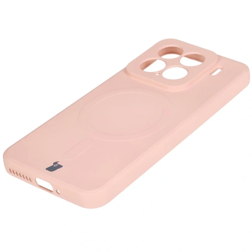Kup Bizon Case Szilikon Magnetic Sq Xiaomi 15 világos rózsaszín - BIZ8569 - {ean13} - Sklep Home Screen