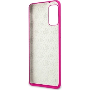 Kup Etui Guess GUHCS67LS4GFU Samsung Galaxy S20+ Plus G985 fuksja/fuchsia hard case Silicone 4G Tone On Tone - GUE493FKS - {ean13} - Sklep Home Screen