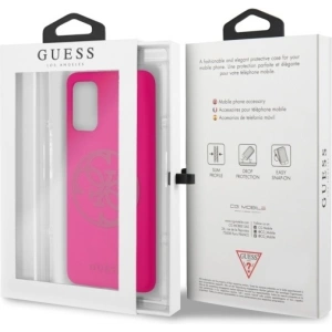 Kup Etui Guess GUHCS67LS4GFU Samsung Galaxy S20+ Plus G985 fuksja/fuchsia hard case Silicone 4G Tone On Tone - GUE493FKS - {ean13} - Sklep Home Screen
