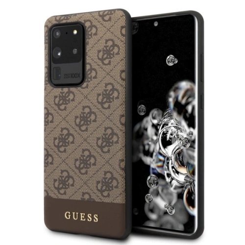 Kup Guess Samsung Gehäuse GUHCS69G4GLBR Galaxy S20 Ultra G988 braun/braun Hartschalengehäuse 4G Stripe Collection - GUE494BR - {ean13} - Sklep Home Screen