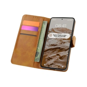 Kup Bizon tok zseb Xiaomi Redmi Note 14 5G / Poco M7 Pro 5G barna - BIZ8575 - {ean13} - Sklep Home Screen