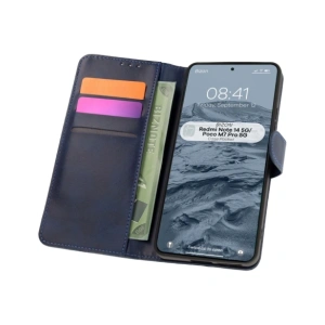 Kup Bizon Case Pocket Xiaomi Redmi Note 14 5G / Poco M7 Pro 5G albastru închis - BIZ8577 - {ean13} - Sklep Home Screen