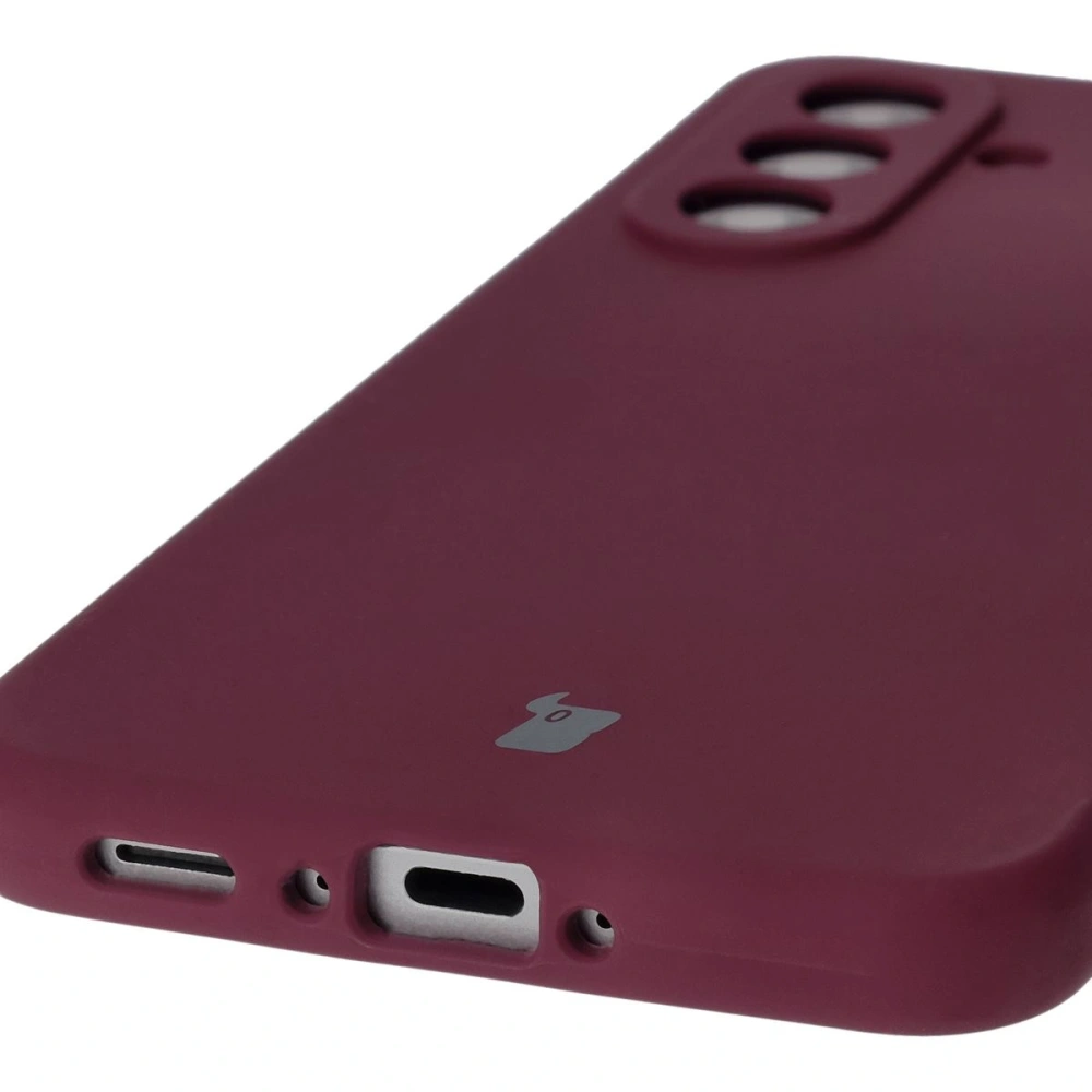 Silikonowe etui Bizon Soft Case do Samsung Galaxy A36 5G ciemnofioletowe