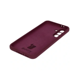 Silikonowe etui Bizon Soft Case do Samsung Galaxy A36 5G ciemnofioletowe