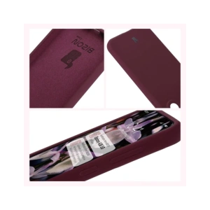 Silikonové pouzdro Bizon Soft Case pro Samsung Galaxy A36 5G tmavě fialové