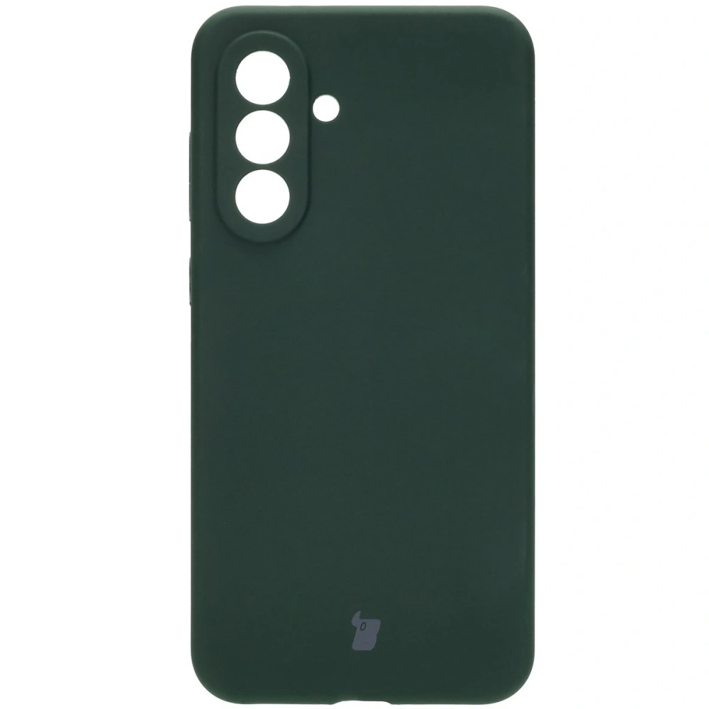 Silikonowe etui Bizon Soft Case do Samsung Galaxy A36 5G ciemnozielone