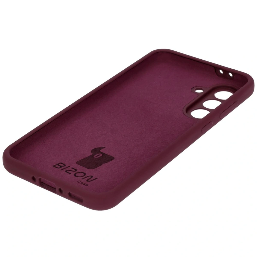 Silikonowe etui Bizon Soft Case do Samsung Galaxy A56 5G ciemnofioletowe