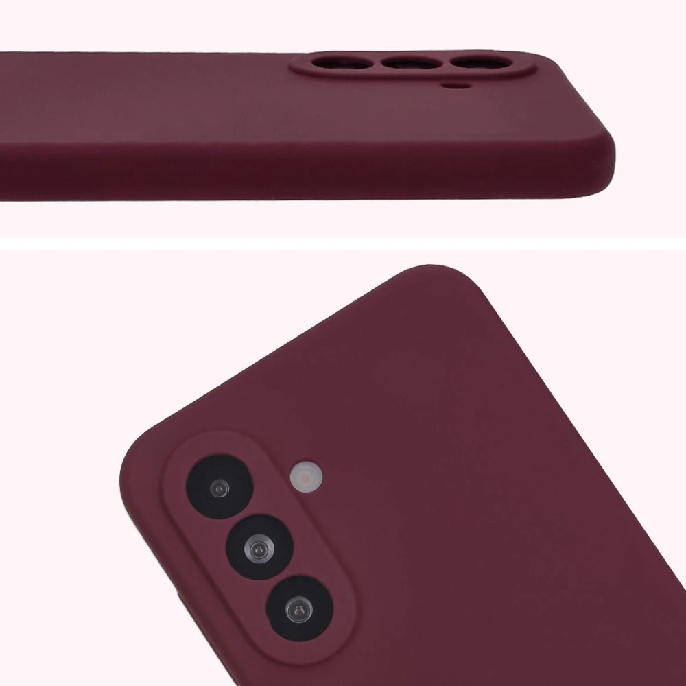 Silikonowe etui Bizon Soft Case do Samsung Galaxy A56 5G ciemnofioletowe