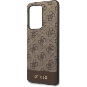 Kup Etui Guess GUHCS69G4GLBR Samsung Galaxy S20 Ultra G988 brązowy/brown hard case 4G Stripe Collection - GUE494BR - {ean13} - Sklep Home Screen