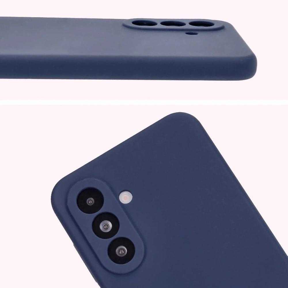 Silikonowe etui Bizon Soft Case do Samsung Galaxy A56 5G ciemnoniebieskie