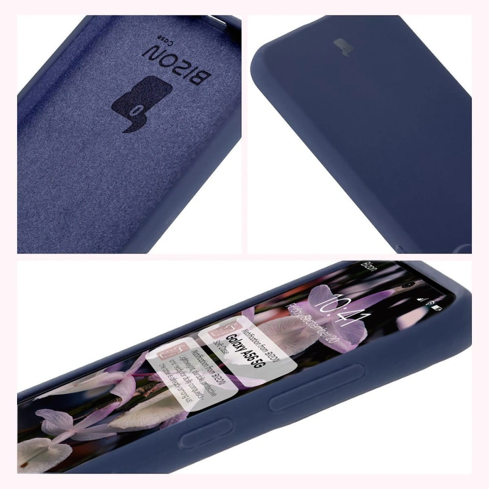 Silikonowe etui Bizon Soft Case do Samsung Galaxy A56 5G ciemnoniebieskie