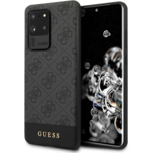 Kup Etui Guess GUHCS69G4GLGR Samsung Galaxy S20 Ultra G988 szary/grey hard case 4G Stripe Collection - GUE495GRY - {ean13} - Sklep Home Screen