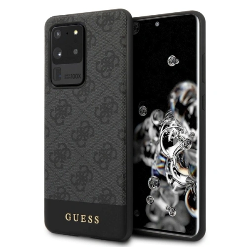 Kup Guess Samsung Gehäuse GUHCS69G4GLGR Galaxy S20 Ultra G988 grau/grau Hartschalenkoffer 4G Stripe Collection - GUE495GRY - {ean13} - Sklep Home Screen