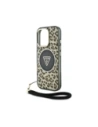 Buy Guess HC IML Leopard Triangle Cord Strap Apple iPhone 16 Pro MagSafe brown - GUE4360 - {ean13} - Home Screen Store Europe