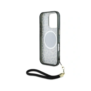 Kup Etui Guess HC IML Leopard Triangle Cord Strap do Apple iPhone 16 Pro MagSafe brązowy - GUE4360 - {ean13} - Sklep Home Screen