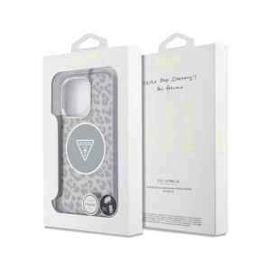 Kup Etui Guess HC IML Leopard Triangle Cord Strap do Apple iPhone 16 Pro MagSafe brązowy - GUE4360 - {ean13} - Sklep Home Screen