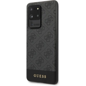 Kup Etui Guess GUHCS69G4GLGR Samsung Galaxy S20 Ultra G988 szary/grey hard case 4G Stripe Collection - GUE495GRY - {ean13} - Sklep Home Screen