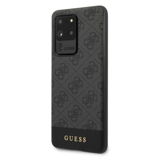 Kup Etui Guess GUHCS69G4GLGR Samsung Galaxy S20 Ultra G988 szary/grey hard case 4G Stripe Collection - GUE495GRY - {ean13} - Sklep Home Screen