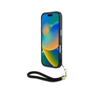 Kup Etui Guess HC IML Leopard Triangle Cord Strap do Apple iPhone 16 Pro MagSafe czarny - GUE4361 - {ean13} - Sklep Home Screen