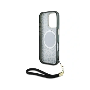 Kup Etui Guess HC IML Leopard Triangle Cord Strap do Apple iPhone 16 Pro MagSafe czarny - GUE4361 - {ean13} - Sklep Home Screen